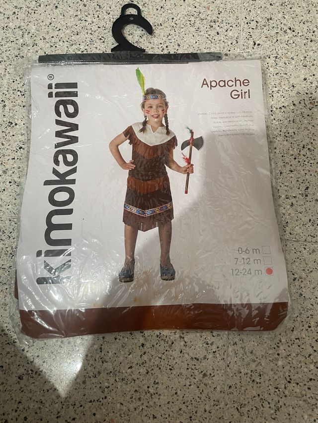 Traje Apache niña 12-24m