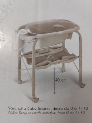 Bañera cambiador bebé CAM plegable
