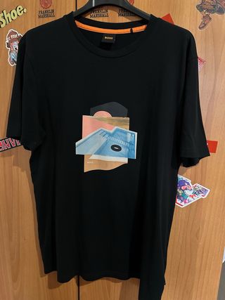 T-shirt BOSS nera Tg.S