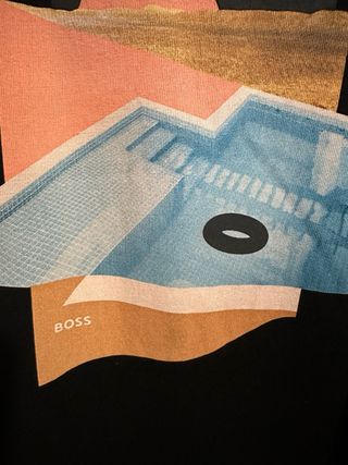 T-shirt BOSS nera Tg.S