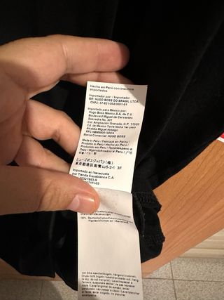 T-shirt BOSS nera Tg.S