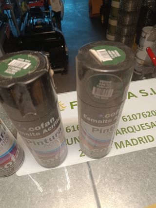 3 botes pintura RAL 6009