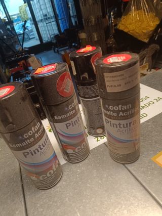 4 botes pintura Cofan RAL 3000