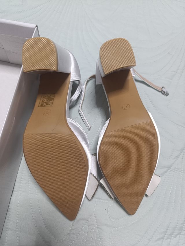 Zapatos raso tacón ancho 