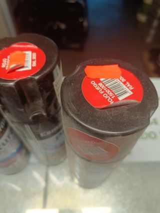 5 botes esmalte Rojo Fuego RAL 3000