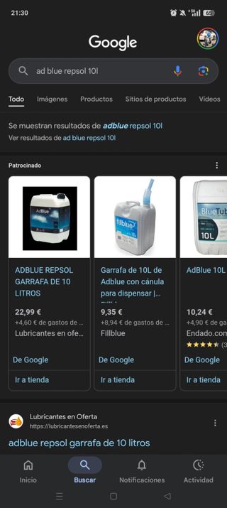 AdBlue Repsol 10L - Líquido para Vehículos