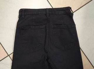 Pantalone donna Bershka, EU32 IT36, nero,xs