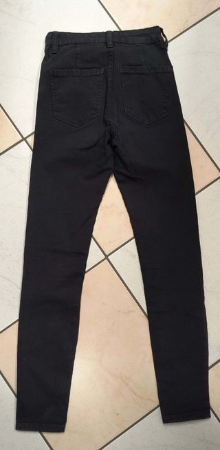 Pantalone donna Bershka, EU32 IT36, nero,xs