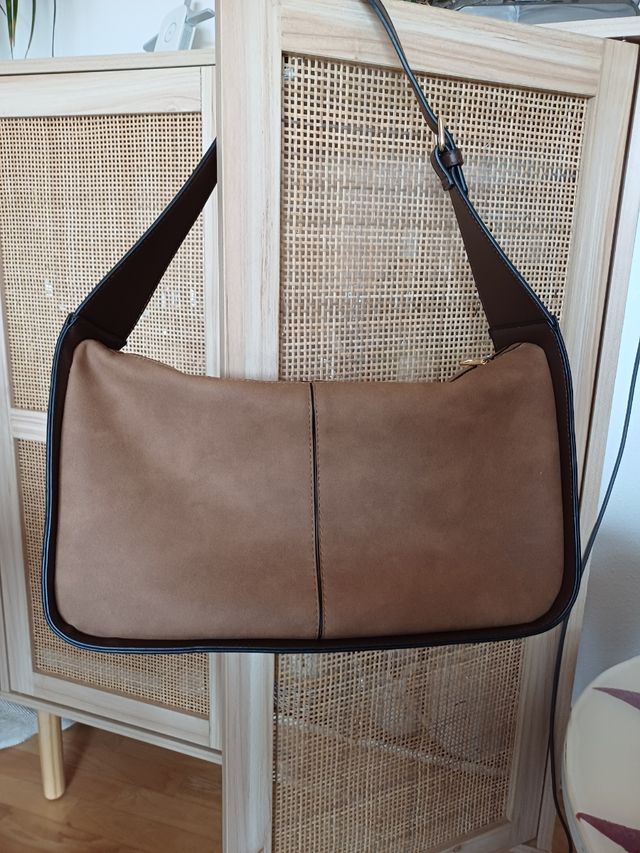 Bolso bandolera Cortefiel marrón