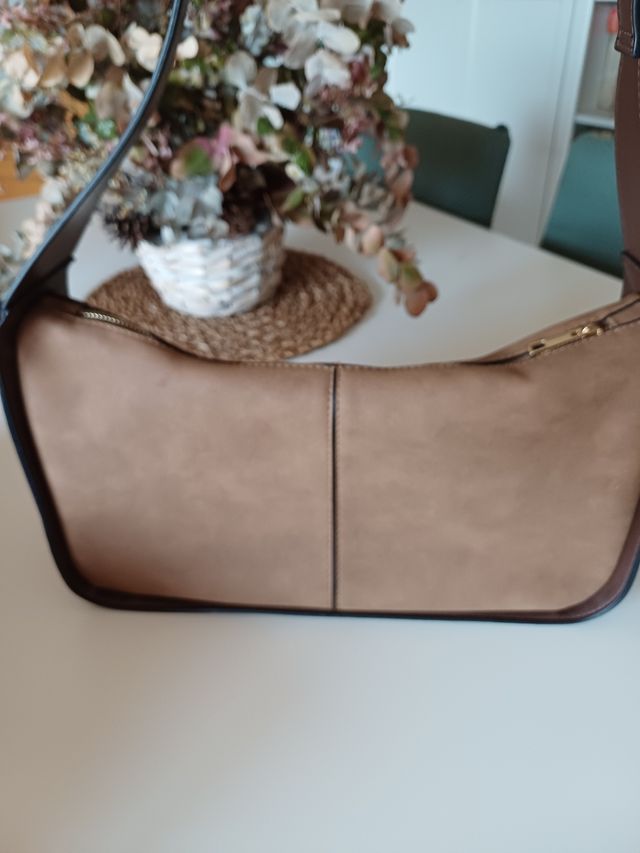 Bolso bandolera Cortefiel marrón