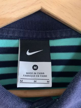 Polo Nike FC Barcelona rayas azul-verde agua