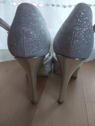Sandalias Plata - Fiesta Brillantes