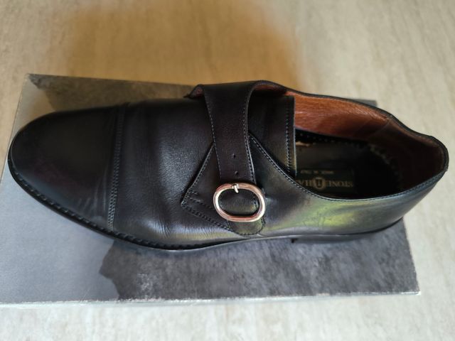 Scarpe eleganti uomo nere - fibbia n°43