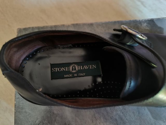 Scarpe eleganti uomo nere - fibbia n°43