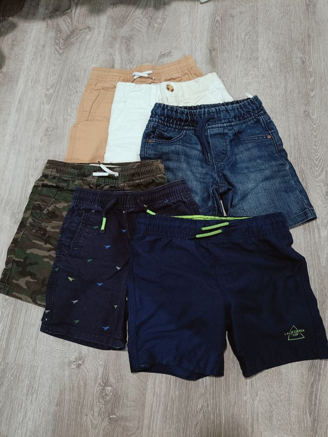 Shorts niño 3-4 años - 5 uds