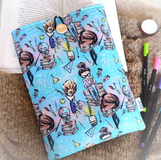 Funda acolchada para libros profesoras