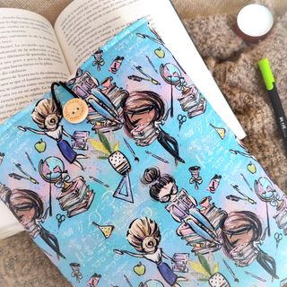 Funda acolchada para libros profesoras