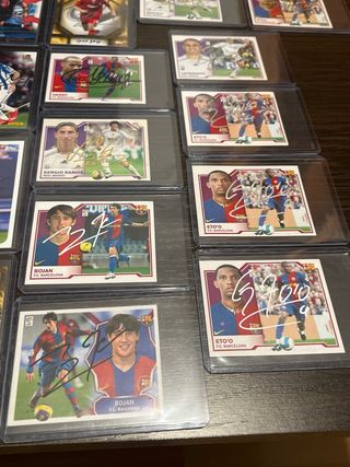 Pack 34 cromos firmados
