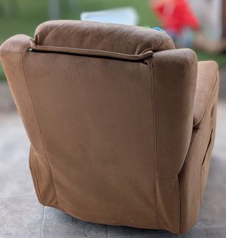 Sillón relax marrón piel sintética