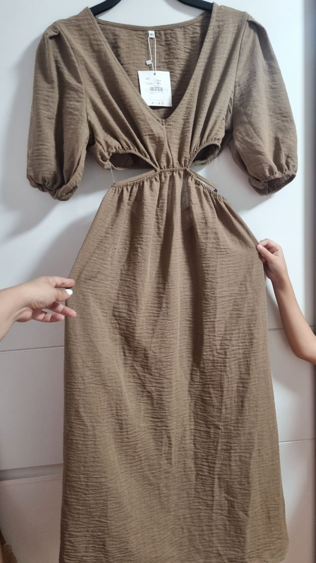 Vestido verano marrón - Talla M