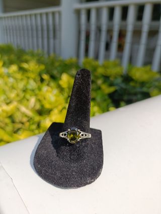 Anillo peridoto plata 925