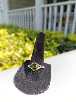 Anillo peridoto plata 925