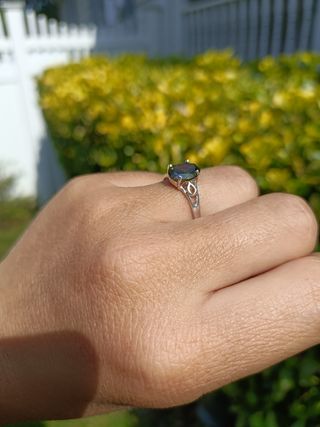 Anillo peridoto plata 925