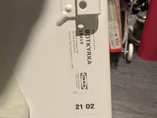 Estantería IKEA BOTKYRKA blanca 80x20cm