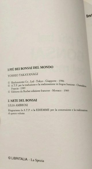Libro I Bonsai. I più bei bonsai del mondo. Bross