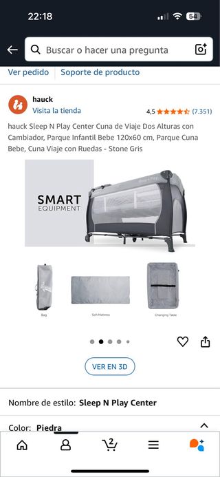 Hauck Sleep N Play Center - Cuna viaje
