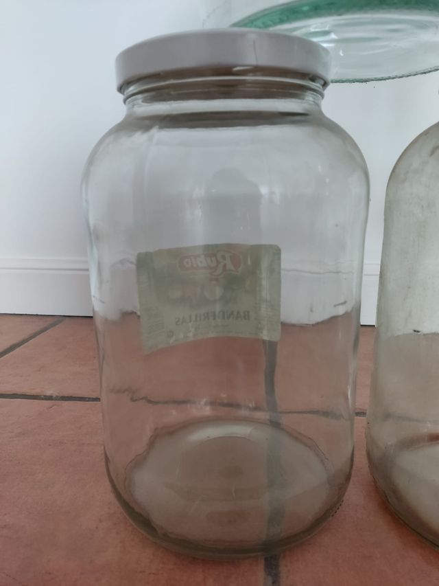 9 Tarros cristal grandes