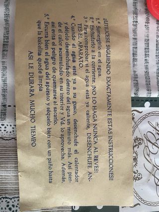 Calentador TermoTubo Años 70