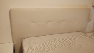 Cabecero cama 150cm polipiel blanco