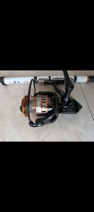 Caña Pesca Spinning + Carrete de 4000