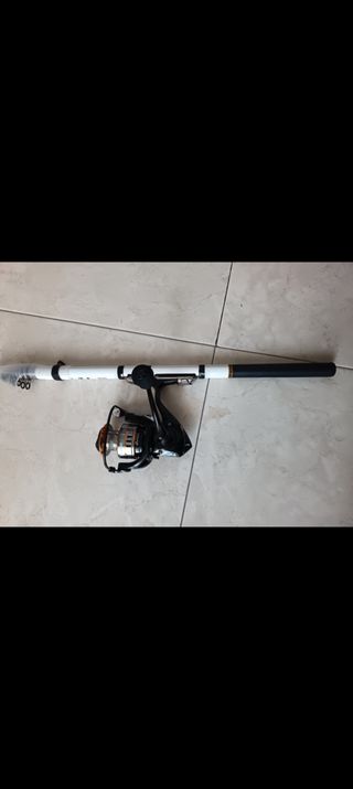 Caña Pesca Spinning + Carrete de 4000