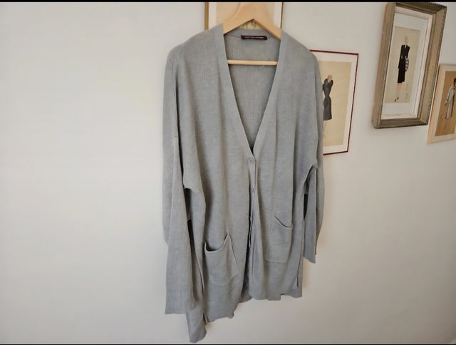 Chaqueta lino gris Comptoir des Cotonniers.