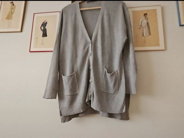 Chaqueta lino gris Comptoir des Cotonniers.