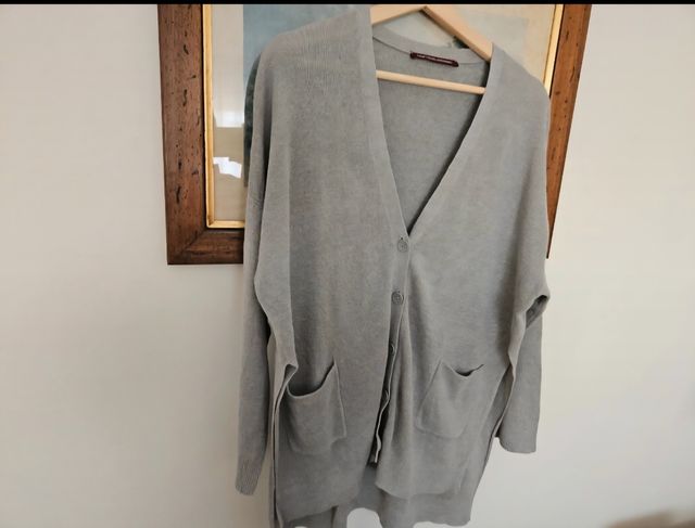 Chaqueta lino gris Comptoir des Cotonniers.