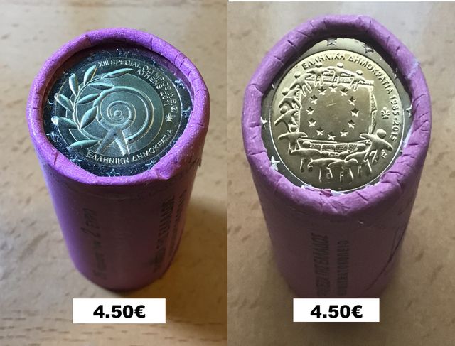 2 euros conmemorativos sin circular de Grecia