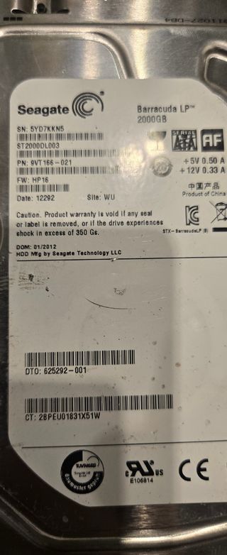 Seagate Barracuda LP 2TB - Disco Duro