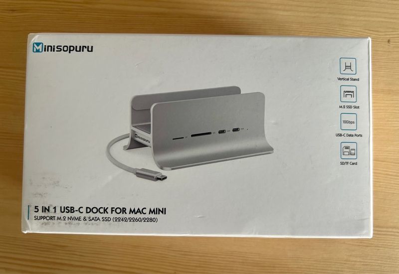 Minisopuru Dock 5 en 1 Mac Mini