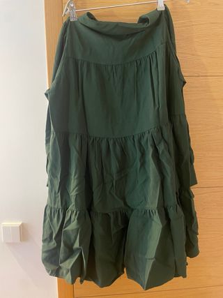 Vestido Zara verde militar