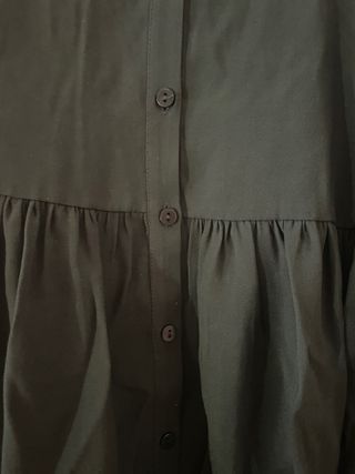 Vestido Zara verde militar