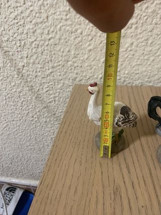 Gallina, gallo y pato decorativos