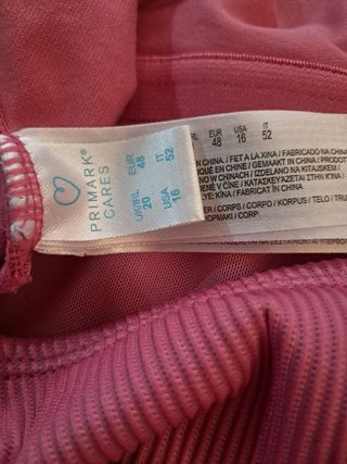 Bañador Primark Rosa 4XL