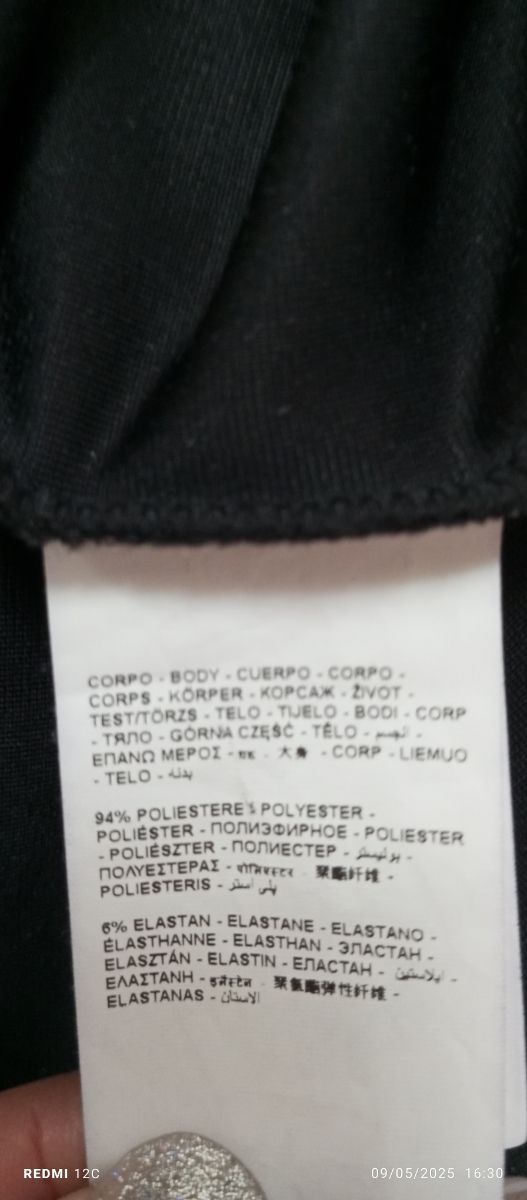 Salopette in vellutino nero