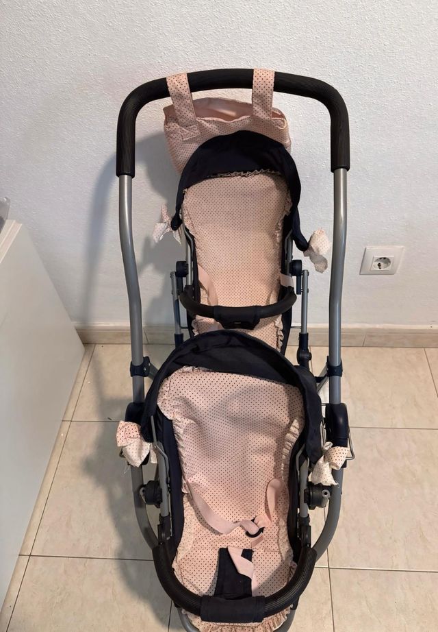 Carrito gemelar muñecas