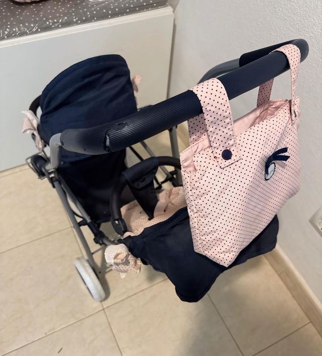 Carrito gemelar muñecas