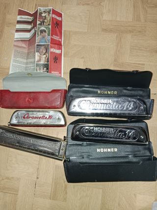 4 Armoniche Hohner professionali da collezione