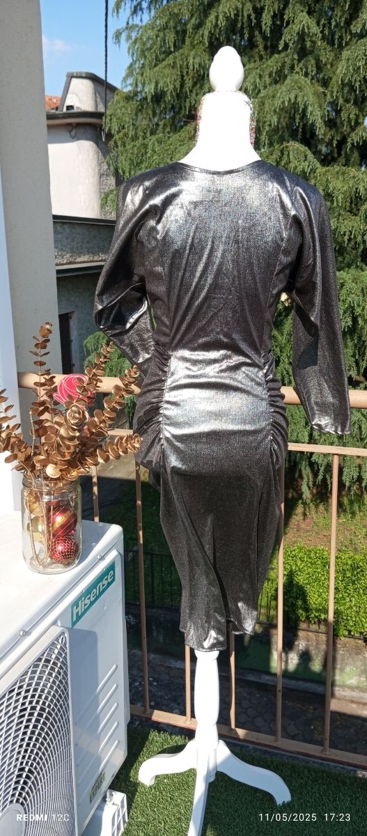 Abito argento elasticizzato